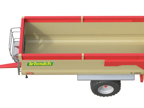 Leboulch Gold2 XL tipping trailer 3D Model