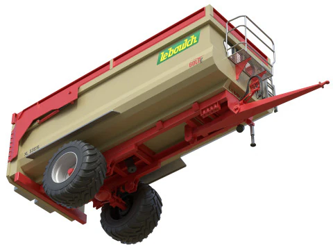 Leboulch Gold2 XL tipping trailer 3D Model