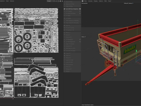 Leboulch Gold2 XL tipping trailer 3D Model