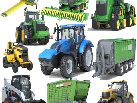 Collezione di veicoli agricoli v1 Modello 3D