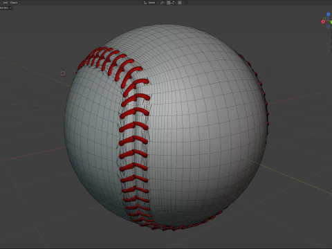 Baseball Modello 3D