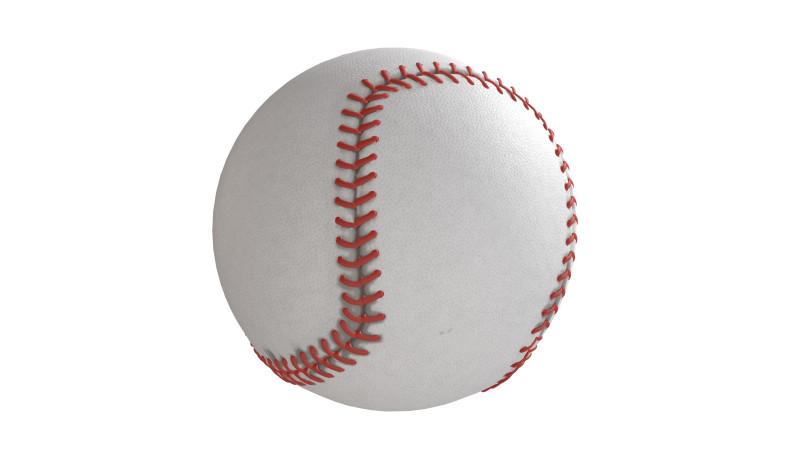 野球とバット 3Dモデル .c4d .max .obj .3ds .fbx .stl .blend