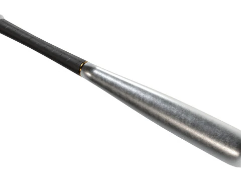 Baseball bat aluminium 3D Model
