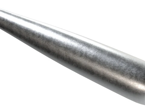 Baseball bat aluminium 3D Model