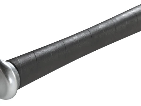 Baseball bat aluminium 3D Model