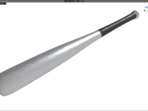 Mazza da baseball in alluminio Modello 3D