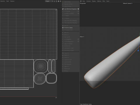 Baseball bat aluminium 3D Model