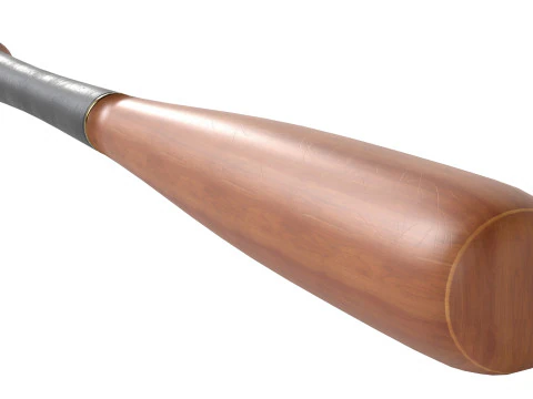 Baseball bat Wooden 3D Model