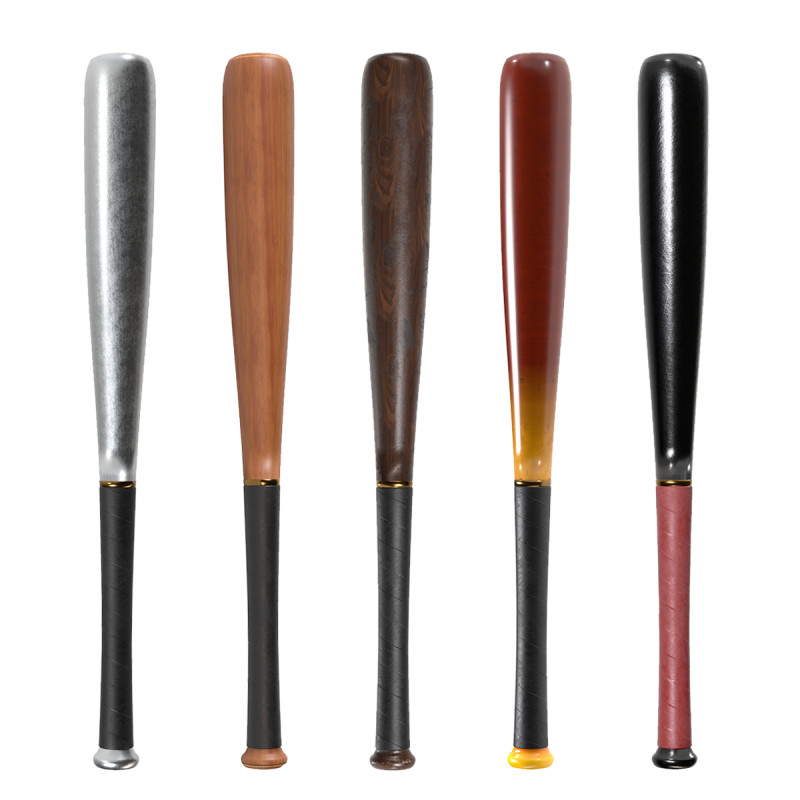Collezione di mazze da baseball Modello 3D .c4d .max .obj .3ds .fbx .stl .blend