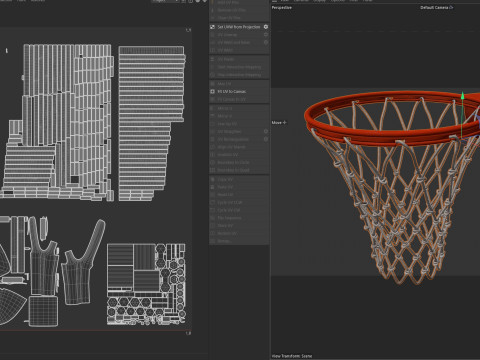 Rede de basquete Modelo 3D