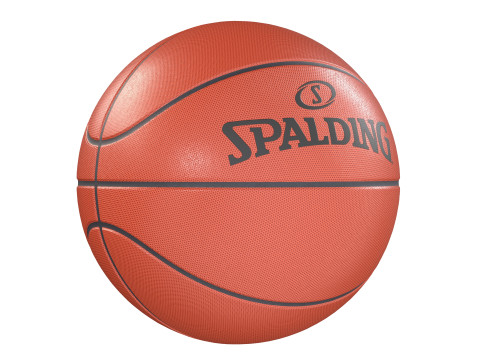 Red de baloncesto y pelotas de baloncesto. Modelo 3D