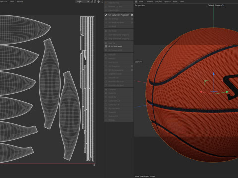 篮球斯伯丁 3D 模型