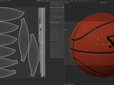 Basketball spalding 3D Model