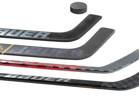 Tacos e disco de hóquei Bauer Modelo 3D