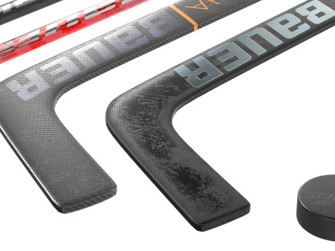 Tacos e disco de hóquei Bauer Modelo 3D