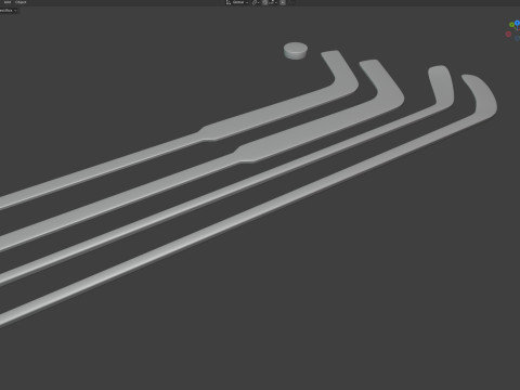 Tacos e disco de hóquei Bauer Modelo 3D