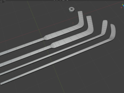 Tacos e disco de hóquei Bauer Modelo 3D