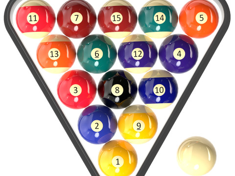 Kule bilardowe Model 3D