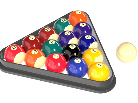 Billiards Balls 3D Model
