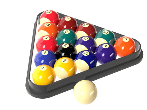 Billiards Balls 3D Model
