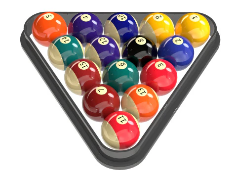 Billiards Balls 3D Model