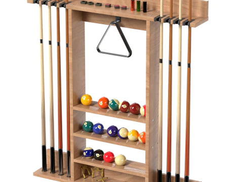 Portastecche da biliardo Modello 3D