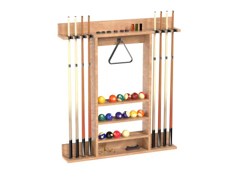 당구 큐 랙 3D 모델