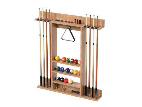 Billard-Queue-Rack 3D Modell