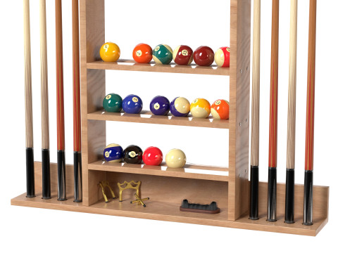 Billard-Queue-Rack 3D Modell