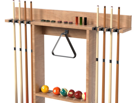 Billard-Queue-Rack 3D Modell