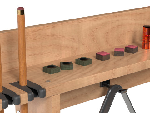 Billard-Queue-Rack 3D Modell