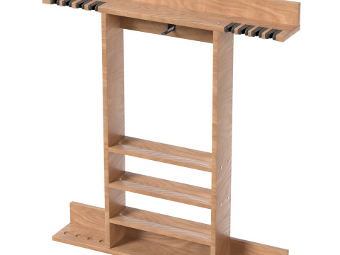 ビリヤードのキューラックが空です 3Dモデル