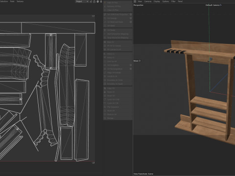 Estante para tacos de billar vacío Modelo 3D