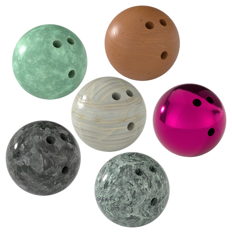 保龄球 3D 模型 .c4d .max .obj .3ds .fbx .stl .blend 