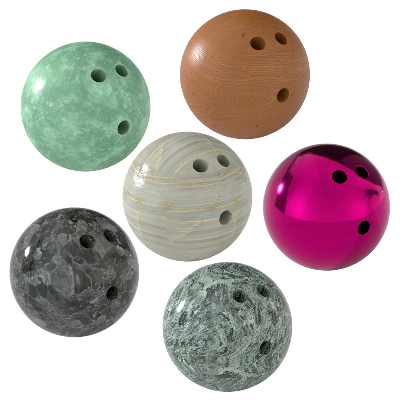 Bowling ball 3D Model .c4d .max .obj .3ds .fbx .stl .blend 