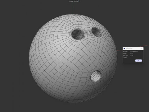 Bowling ball 3D Model