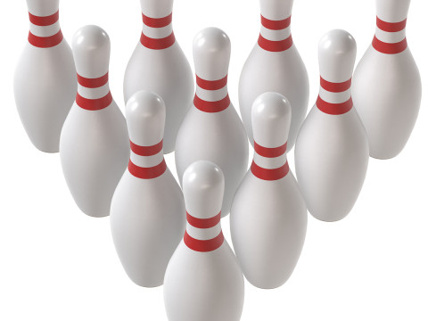 ボウリングのピン 3Dモデル