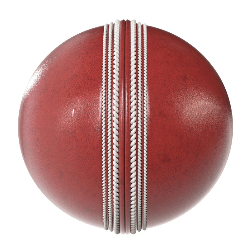 Cricket ball 3D Model .c4d .max .obj .3ds .fbx .stl .blend