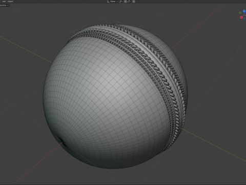 Cricket ball 3D Model