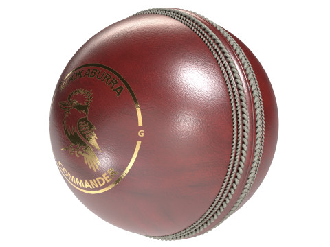 Palla da cricket kookaburra rossa Modello 3D