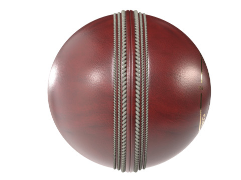 Palla da cricket kookaburra rossa Modello 3D