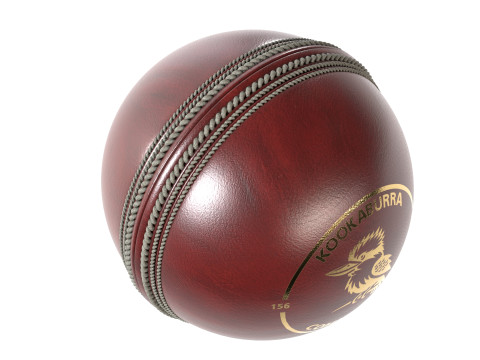 Palla da cricket kookaburra rossa Modello 3D