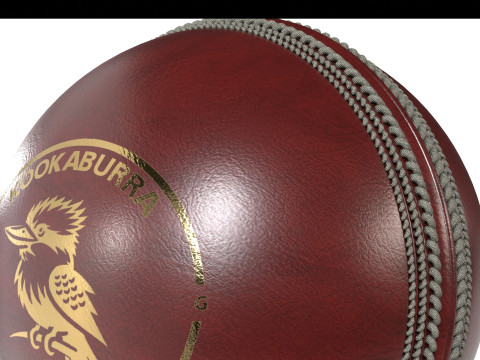 Palla da cricket kookaburra rossa Modello 3D
