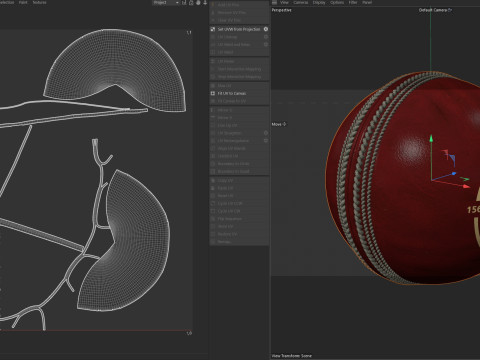 Palla da cricket kookaburra rossa Modello 3D