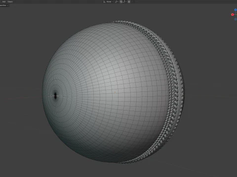 Czerwona piłka do krykieta kookaburra Model 3D