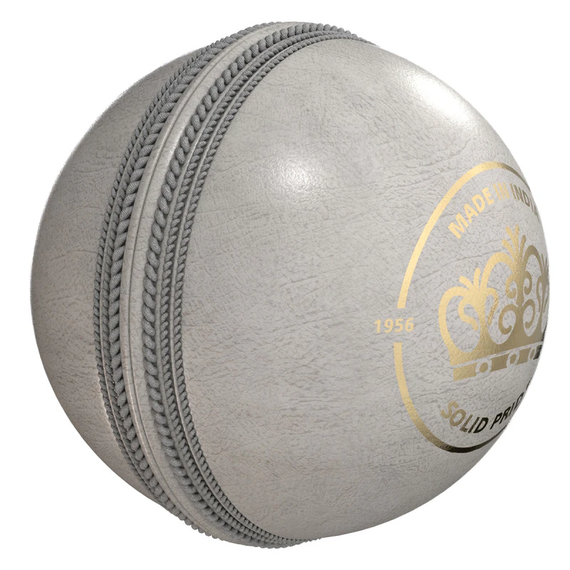 Cricket ball white crown 3D Model .c4d .max .obj .3ds .fbx .stl .blend 