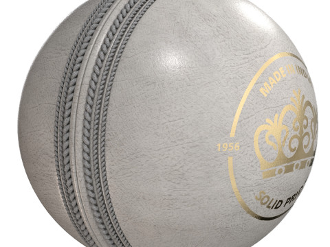 クリケットボールの白い王冠 3Dモデル