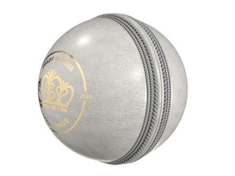 Cricket ball white crown 3D Model