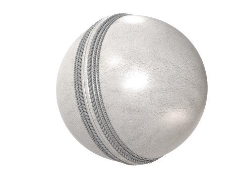 Coroa branca de bola de cr&iacute;quete Modelo 3D