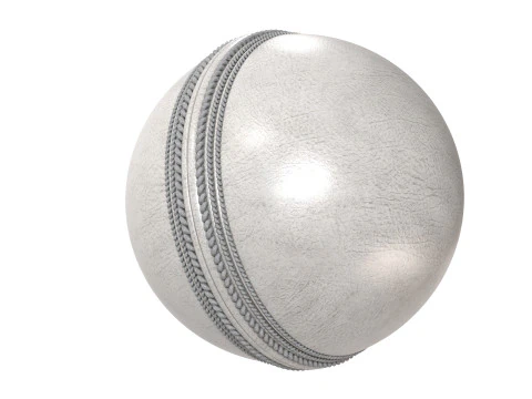 Cricket ball white crown 3D Model
